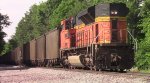 BNSF coal train DPU